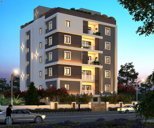Super Sugra Manzil luxury 3BHK apartment building in Humayun Nagar Hyderabad