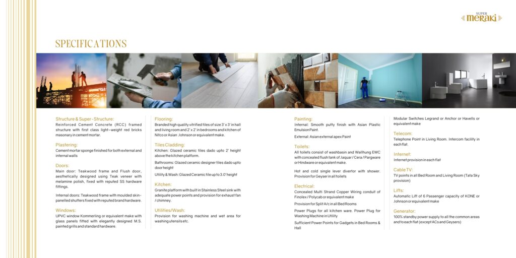 premium amenities in newly constructed flats in Uppal Hyderabad Super Meraki apartments